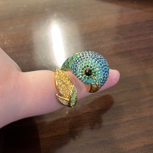 Kate Spade Green Parrot Ring Size7/8